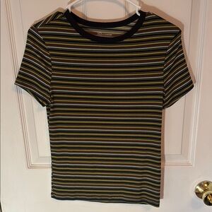 Striped Black and Yellow Men's Shirt